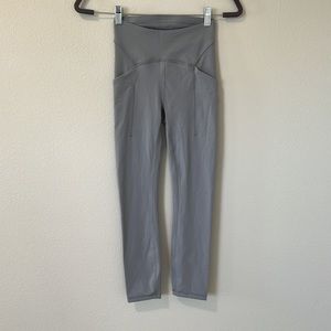 Lululemon Power Thru High-Rise Crop 23" Rhino Grey Size 2